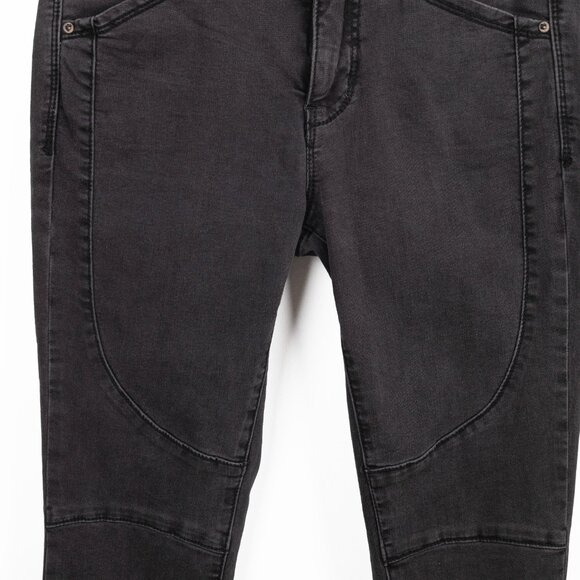 Free People Biker Skinny Jeans – Washed Black, Women’s Size 28 - Picture 7 of 10